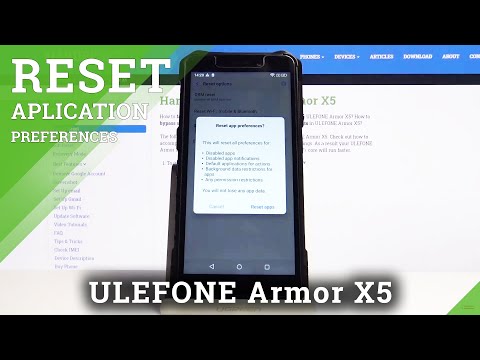 How to Reset App Preferences in ULEFONE Armor X5 – Manage Apps