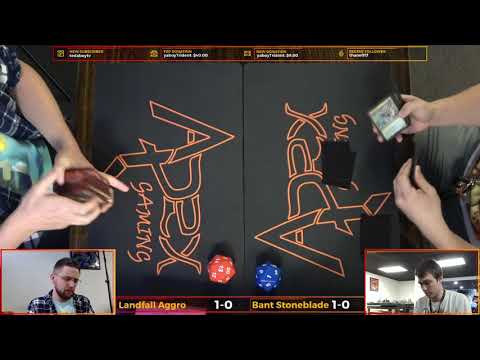 Modern 1K: Round 2 - Landfall Aggro vs Bant Stoneblade