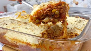 MACARRONADA DE CARNE MOÍDA - RECEITA DE VÓ