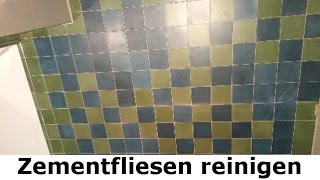 Zementfliesen reinigen schützen pflegen - Naturstein und Fliesen Tipps vom Stein-Doktor