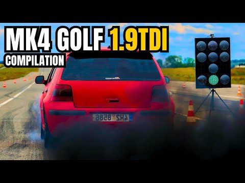 VW MK4 GOLF 1.9 TDI Compilation - INSANE Exhaust Sounds, HARDCUT, FLAMES, STRAIGHT PIPE & More..