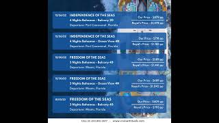 Check out all our amazing Group Rates! Up to 67% OFF the cruise line price + Up to $150 OBC.