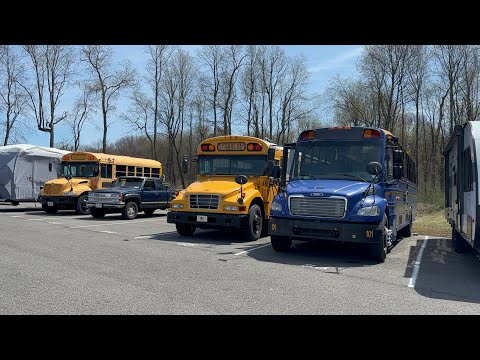 Cold Starting The Buses & Driving Them Around (5000 Subscriber Special)