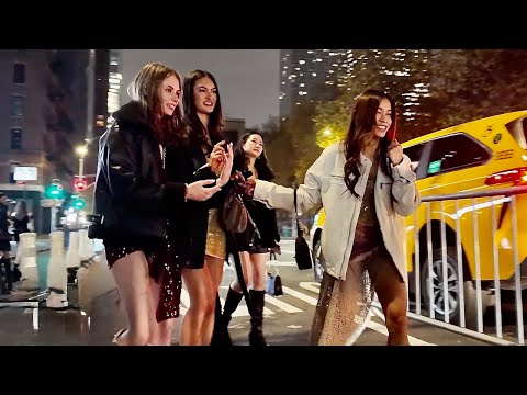 New York Nightlife 2025 | 12–3 AM Crowd Vibes & Night-Out Moments
