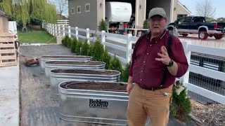 Stock Tank Raised Garden Beds