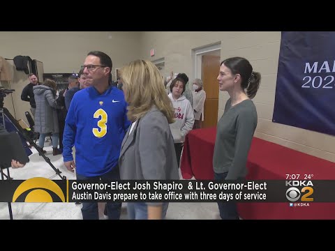 Gov.-elect Shapiro, Lt. Gov.-elect Davis appear in Homewood for Days of Service event