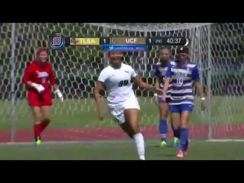 UCF's Carol Rodrigues with the amazing Bicycle Kick Goal