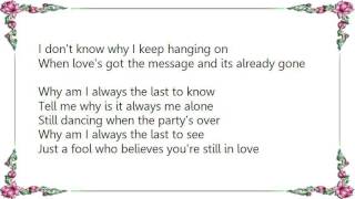 Human Nature - Last to Know Lyrics