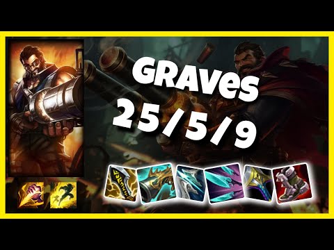 Graves s11 Jungle Challenger Replay (25/5/9) - KOREAN