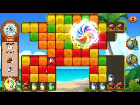 Lost Island Blast Adventure Level 1719 NO BOOSTERS - A S GAMING