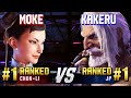SF6 ▰ MOKE (#1 Ranked Chun-Li) vs KAKERU (#1 Ranked JP) ▰ High Level Gameplay