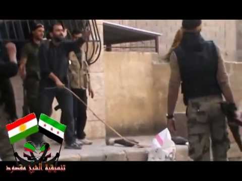 استهداف مبنى فرع المداهمة في جبهة الشيخ مقصود بواسطة قذائف الهاون من قبل لواء جبهة الأكراد