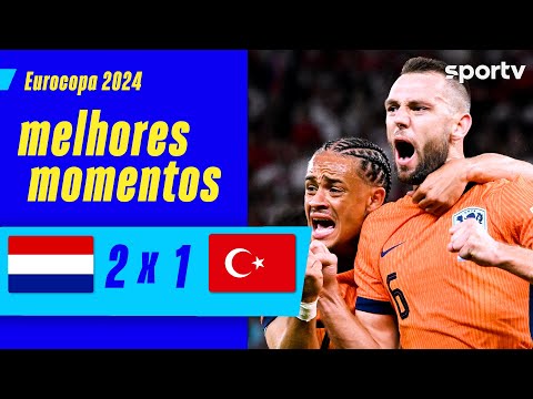Gols e lances de Holanda x Turquia