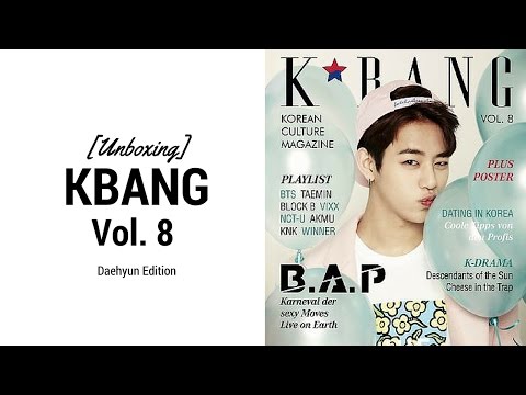 [ Kpop Unboxing] The Kpop Magazine Kbang Vol.8  [B.A.P Daehyun Cover ]