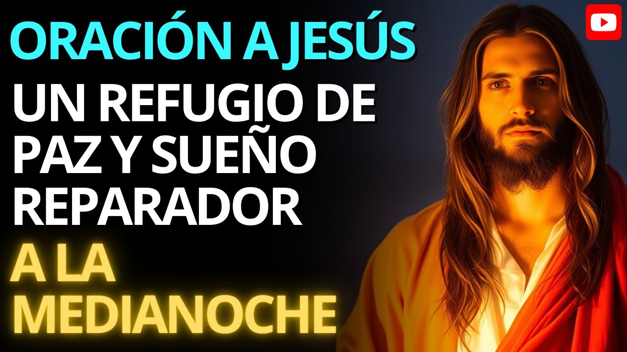 ORACIÓN A JESÚS A LA MEDIANOCHE QUE TRAE CALMA Y SUEÑO REPARADOR 😴 | Duerme con una paz profunda