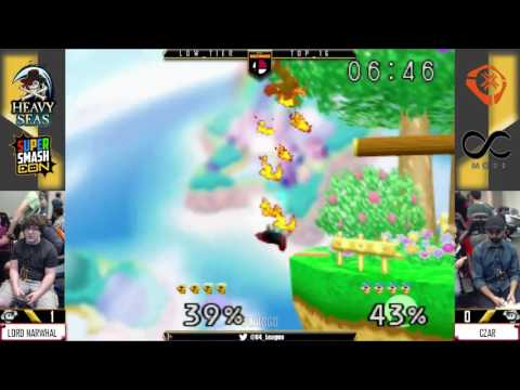 LGB - Lord Narwhal (White Luigi) Vs. Czar (Blue Luigi) SSB64 - Top 12 Losers