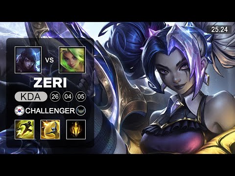 Zeri vs Aphelios ADC - KR Challenger - Patch 25.24 Season 15