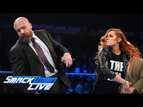 Triple H Tells Becky Lynch She’s Scared Of Ronda Rousey; Becky Slaps Triple H On WWE SmackDown Live