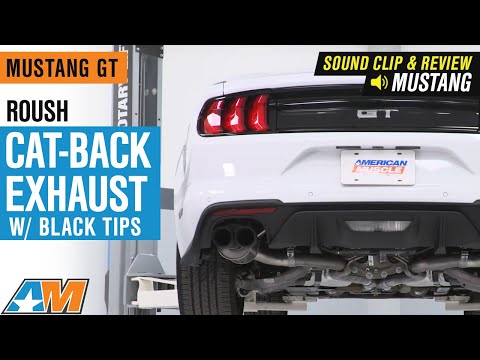 2018-2019 Mustang GT Roush Cat-Back Exhaust w/ Black Tips Sound Clip & Review