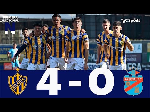 Atlanta 4-0 Arsenal | Primera Nacional | Fecha 21 (Zona A)