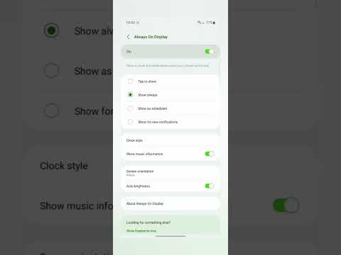 Setting Brightness of Always On Display for Samsung phone #samsungphone #shorts