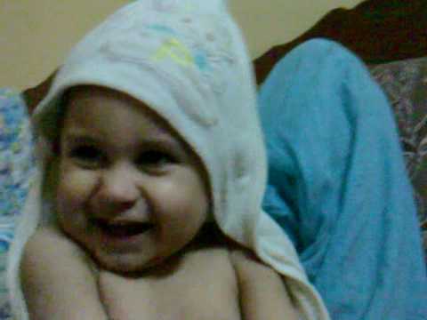Maaz in Happy mood after bathing......