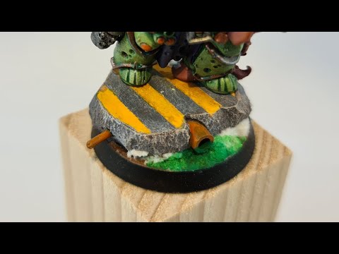 How to make and paint 40k concrete base