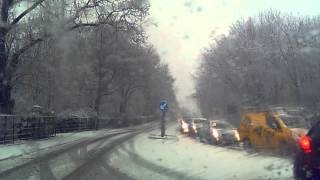 £30 Aldi Action Cam Footage : Driving to Consett in heavy snow ( Maginon Vision )
