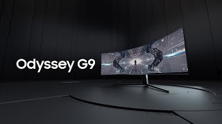 Video 1 of Product Samsung Odyssey G9 C49G95T 49" DQHD Ultra-Wide Curved Gaming Monitor (2020)