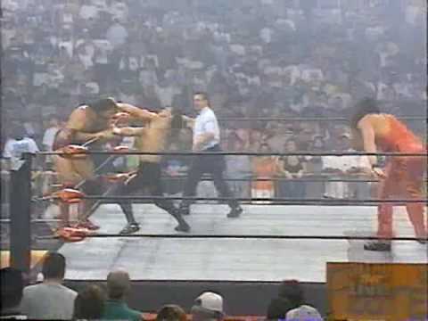 (7.22.1997) Road to Road Wild '97 Part 16 - Chris Benoit & Ric Flair vs. The Outsiders w. Syxx Pt. 2