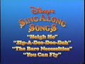 Disney S Sing Along Songs Promos 1987 91