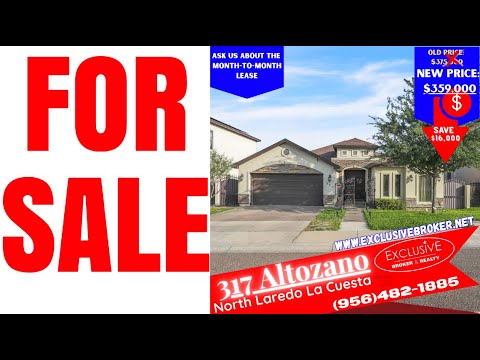 For Sale: 317 Altozano Dr 🚨 NORTH LAREDO, TX ✔️ AB Home Custom-Made ✔️ San Isidro 📍La Cuesta Subdi