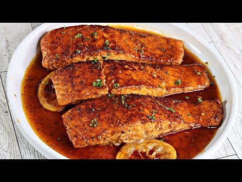 Glazed Garlic Butter Salmon Recipe