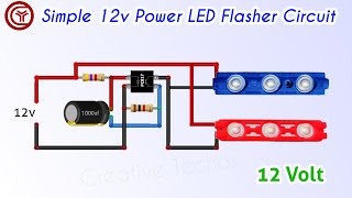 Download lagu Simple 12 volt LED Flasher Circuit mp3