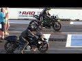 Nitro Hayabusa Vs H2 Ninja And GSXR Motorbikes Drag Racing