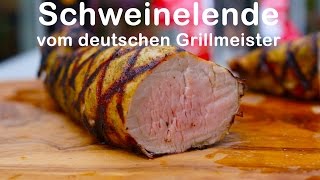 Schweinelende auf dem Grill vom deutschen Grillmeister