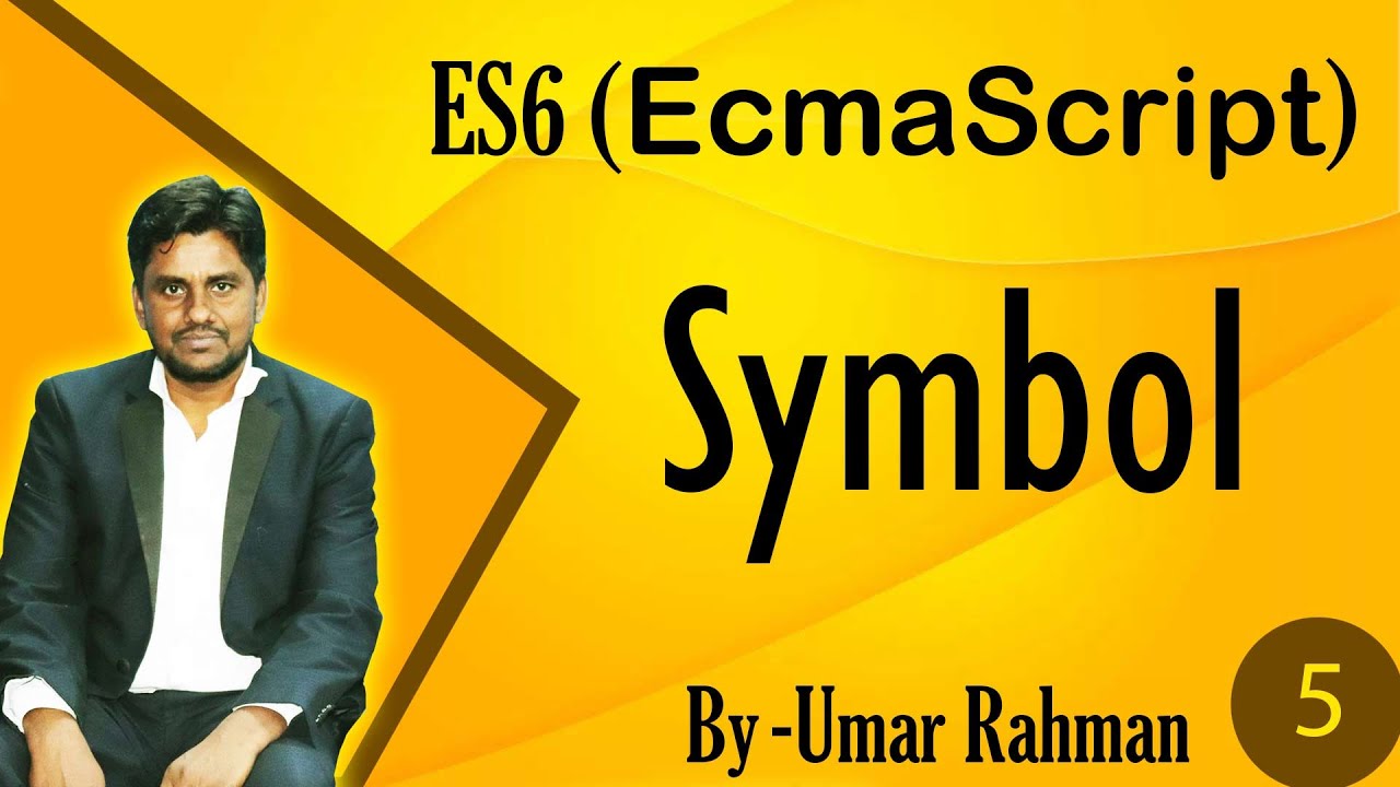5.JavaScript Symbols | JavaScript Tutorial In Hindi | EcmaScript 6 Tutorial |  #acesoftechacademy