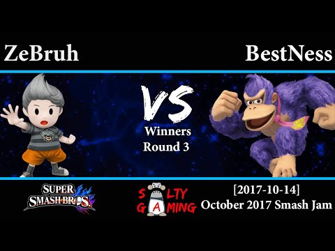 [2017-10-14] Smash 4 - ZeBruh (Lucas) vs BestNess (Donkey Kong, Sheik) WR3