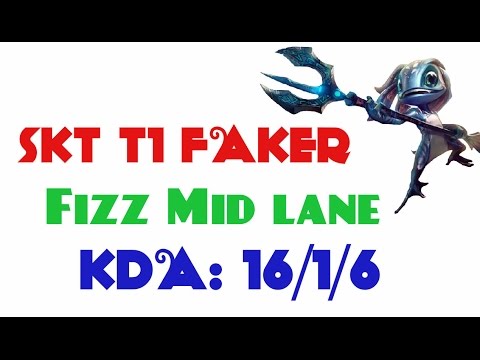Korea Challenger LOL - SKT T1 Faker - Fizz Mid lane vs Taliyah (Apr 8, 2017)