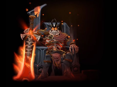 Dota2 Wraith King Arcana skill Preview  ( King Of the Kings Lava skeleton Hero)