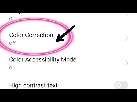 How to disable colour correction mode in Realme 8i | accessibility setting