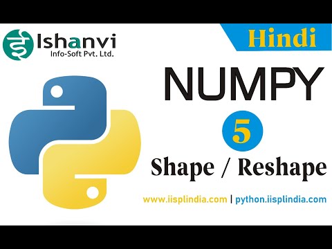 Numpy Tutorial 05 Array Shape Reshape