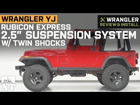 Jeep Wrangler YJ Rubicon Express 2.5" Suspension System w/ Twin Shocks (1987-1995) Review & Install
