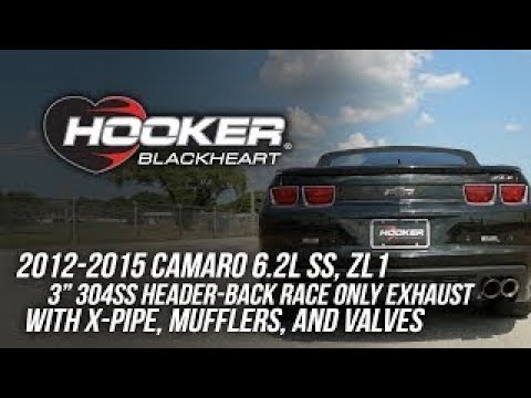 2012-2015 Camaro 6.2L SS, ZL1 Hooker Blackheart Header-Back Race Only Exhaust BH13187