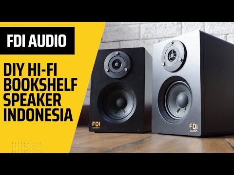 DIY Super Simple High Quality Small Bookshelf Speaker | FDI Audio | Indonesia