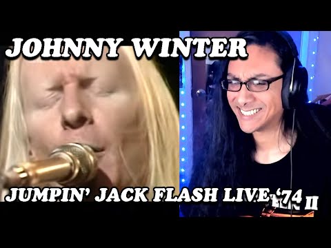 Reacting to Johnny Winter Jumpin Jack Flash 1974 Live!