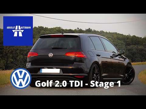 Volkswagen Golf 7 2.0 TDI Stage 1 Top Speed Test Drive on Autobahn | Absolut Autobahn