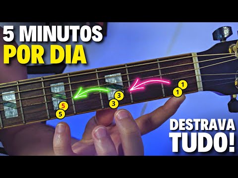O melhor exercício para VIOLÃO SOLO - Pratique TODOS OS DIAS e destrave os dedos - Aula de violão