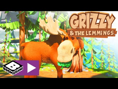 Grizzy en de Lemmings | Grizzy de eland! | Cartoonito
