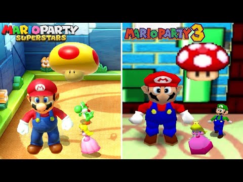 Mario Party Superstars vs Mario Party 3 - All Minigames Comparison (Switch vs N64)